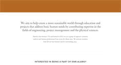 Desktop Screenshot of ewb-alamo.org